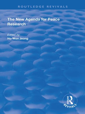 cover image of The New Agenda for Peace Research